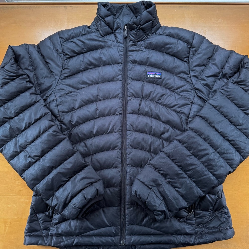 Black Patagonia Down Sweater Full Zip Puffer Jacket